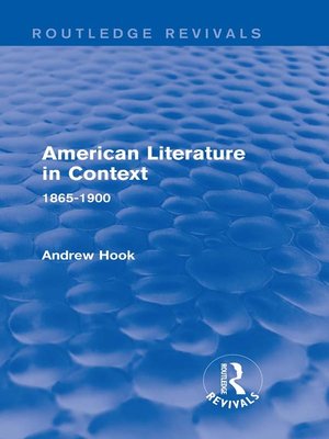 cover image of American Literature in Context